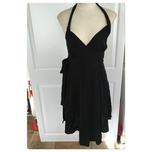 Express Tie Halter Wrap Dress - Picture 2 of 7